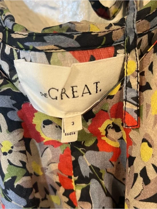 The GREAT Geranium Floral Maxi Dress Womens L - Picture 7 of 16